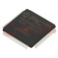 IC: PIC microcontroller; 512kB; 80MHz; 2.3÷3.6VDC; SMD; TQFP100
