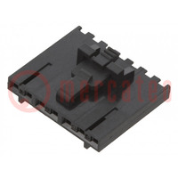 Plug; wire-wire/PCB; female; SL; 2.54mm; PIN: 7; w/o contacts