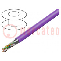 Leitungen; 4x2x0,8mm; EiB/KNX,extern; Draht; Cu; PVC; violett
