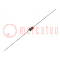 Diode: Zener; 1,3W; 51V; 4mA; rouleau,bande; DO41; diode simple