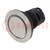 Switch: push-button; 22mm; silver; depending on the holder; IP65