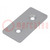 Flat bar; for profiles; W: 45mm; L: 90mm; steel; Size: 45mm; silver