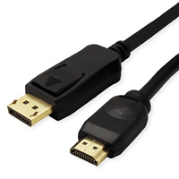 VALUE DisplayPort Kabel DP - UHDTV, ST/ST, schwarz, 7,5 m