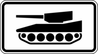 Modellbeispiel: VZ Nr. 1049-12 (Nur militärische Kettenfahrzeuge)