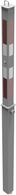 Modellbeispiel: Absperrpfosten -Bollard- 70 x 70mm -vollversenkbar- (Art. 470zl)