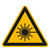 Warnung vor Laserstrahl Warnschild, selbstkl. Folie, Größe 20cm DIN EN ISO 7010 W004 ASR A1.3 W004
