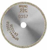 PFERD Diamant-Trennscheibe D1A1R 50x2,0x6,0 mm, D357 (grob) durchgängiger Belag für GFK/CFK