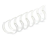 Drahtbinderücken 24 Ringe DIN A5, 11,1 mm, 7/16 Zoll weiß (100 Stück)
