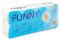 Toilettenpapier 3-lagig 72RL weiß Top-Qualität FUNNY AG-014