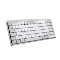 Logitech MX Mini Mechanical for Mac Tastatur Bluetooth QWERTY US International Grau, Weiß