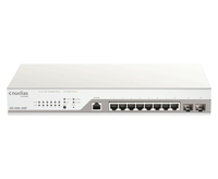 D-Link DBS-2000-10MP/E commutateur réseau Géré L2 Gigabit Ethernet (10/100/1000) Connexion Ethernet, supportant l'alimentation via ce port (PoE) Gris