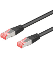 Goobay 1.5m CAT6a-150 networking cable Black