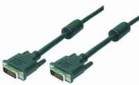 LogiLink 5m DVI-D DVI cable Black