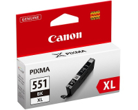 Canon CLI-551XL BK w/sec tintapatron 1 dB Eredeti Nagy (XL) kapacitású Fotó fekete