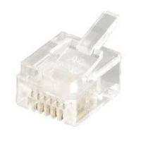 Equip 121131 kabel-connector RJ-12 (6P6C) Transparant
