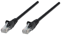 Intellinet Netzwerkkabel, Cat5e, U/UTP, CCA, Cat5e-kompatibel, RJ45-Stecker/RJ45-Stecker, 0,25 m, schwarz