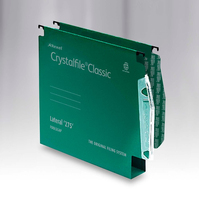 Rexel Crystalfile Classic `275` Lateral File 30mm Green (50)