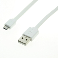 ROLINE USB 2.0, A - Micro B, M/M, 1m kabel USB USB A Micro-USB B Biały