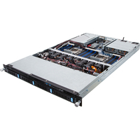 Gigabyte R180-F34 Server-Barebone Intel® C612 LGA 2011-v3 Rack (1U) Schwarz