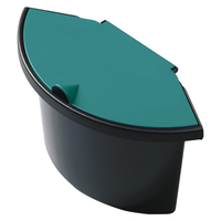 Helit H6106094 accessoire de poubelle Noir, Vert Filtre absorbeur d'odeur