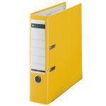 Leitz Plastic Lever Arch File A4 80mm 180° Yellow ringband Geel