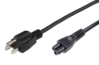 Microconnect PE110805 power cable Black 0.5 m Power plug type B C5 coupler