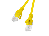 Lanberg PCU6-10CC-0300-Y kabel sieciowy Żółty 3 m Cat6 U/UTP (UTP)