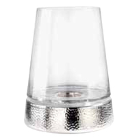 Sambonet S0106-S00394-S1726 Kerzenständer Glas, Edelstahl