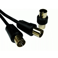 Cables Direct 2TVREV-05K coaxial cable 5 m Black