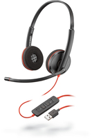 POLY Blackwire C3220 Headset Vezetékes Fejpánt Iroda/telefonos ügyfélközpont USB A típus Fekete