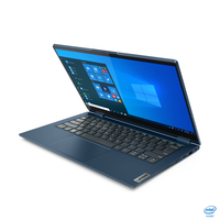 Lenovo ThinkBook 14s Yoga Hybryda (2w1) 35,6 cm (14") Ekran dotykowy Full HD Intel® Core™ i5 i5-1135G7 8 GB DDR4-SDRAM 256 GB SSD Wi-Fi 6 (802.11ax) Windows 10 Pro Niebieski