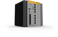 Allied Telesis AT-IE300-12GP-80 Géré L3 Gigabit Ethernet (10/100/1000) Connexion Ethernet, supportant l'alimentation via ce port (PoE) Noir, Gris