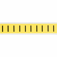 Brady 3430-I self-adhesive label Rectangle Removable Black, Yellow 10 pc(s)