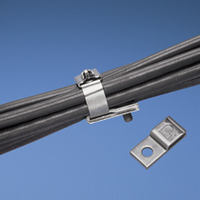 Panduit Stainless steel tie mount, 1 hole mounting Kabelbinder