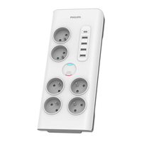 Philips SPN7060WA/60 surge protector White 6 AC outlet(s) 2 m