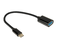 Inter-Tech 88885582 USB cable USB 3.2 Gen 1 (3.1 Gen 1) USB C USB A Black