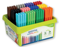 Giotto Turbo Color stylo-feutre Rose, Rouge, Noir, Bleu, Vert, Gris, Marron, Violet, Orange, Bleu clair, Jaune 144 pièce(s)