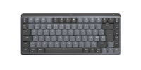 Logitech MX Mini Mechanical billentyűzet RF vezeték nélküli + Bluetooth QWERTY Dán, Finn, Norvég, Svéd Grafit, Szürke