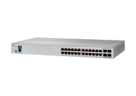 Cisco Catalyst 2960L-24TS-LL Network Switch, 24 Gigabit Ethernet Ports, four 1 G SFP Uplink Ports, Fanless Operation, Enhanced Limited Lifetime Warranty (WS-2960L-24TS-LL)