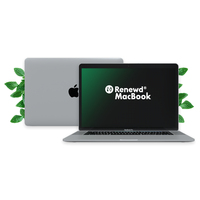 Renewd MacBook Pro Intel® Core™ i7 i7-7700HQ Portátil 39,1 cm (15.4") 16 GB LPDDR3-SDRAM 256 GB SSD AMD Radeon Pro 555 Wi-Fi 5 (802.11ac) macOS Sierra Plata