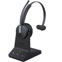 Yealink WH64 Mono Teams Headset Draadloos Hoofdband Kantoor/callcenter Micro-USB Bluetooth Zwart
