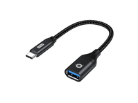 Conceptronic ABBY18B changeur de genre de câble USB-C USB-A Noir