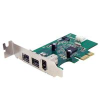 Carte Adaptateur PCI Express vers 3 Ports FireWire - Faible Encombrement - 800 et 400