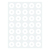 Avery OE140 étiquette auto-collante Rond Permanent Blanc 140 pièce(s)