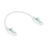 ACT Witte 0,5 meter LSZH U/UTP CAT6 datacenter slimline patchkabel snagless met RJ45 connectoren