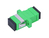 Extralink Adapter SC/APC Jednomodowy, Simplex, zielony