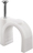 Goobay 17085 abrazadera para cable Blanco 100 pieza(s)