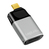 LogiLink USB 3.2 Gen2 Type-C-Adapter, C/M zu HDMI-A+USB-C, 4K, PD, Alu, schwarz/grau