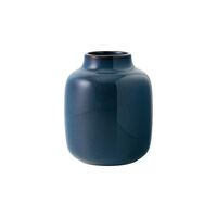 Villeroy & Boch Lave Home Vase Nek bleu uni klein, Inhalt: 1,23 l, Durchmesser: