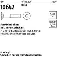 ISO 10642 08.8 M 8 x 80 VE=S
